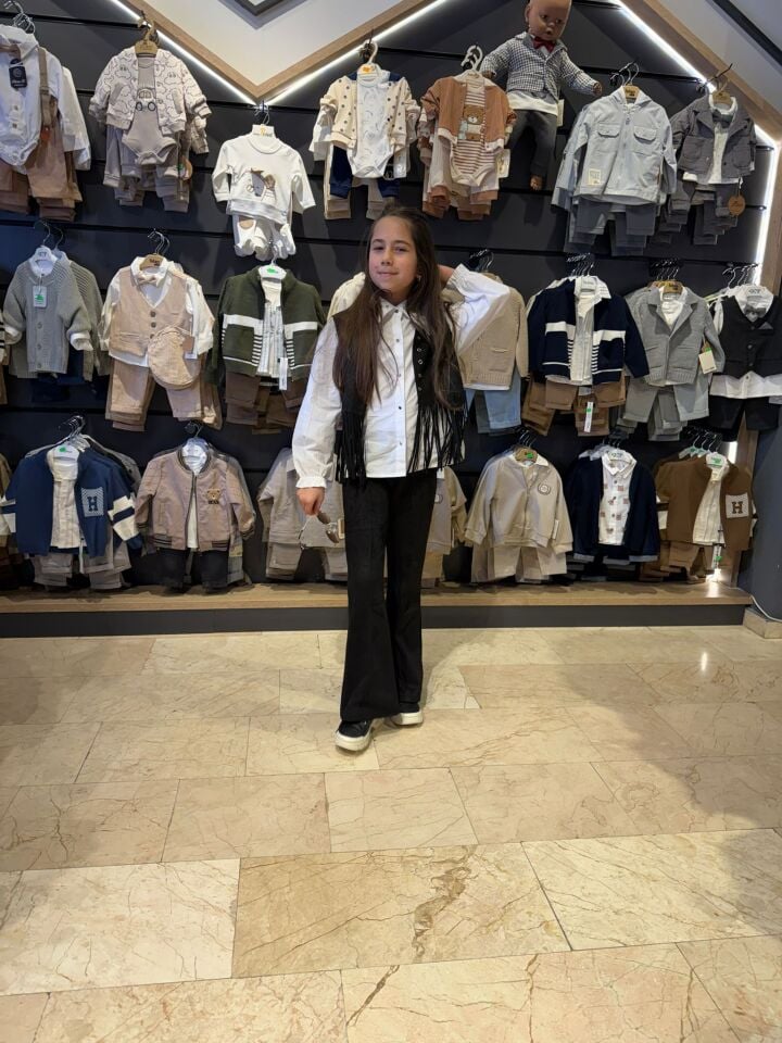 Garson Boy Premium 3’lü Takım – Püskül Detaylı Yelek, Gömlek & İspanyol Paça Pantolon