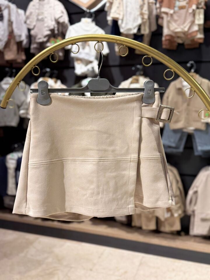 Kız Çocuk Kemer Detaylı Etek