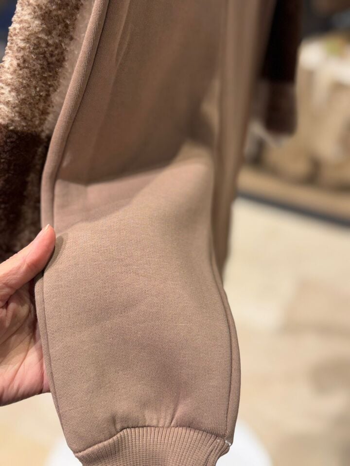 Kahverengi Kareli Şık Çocuk Takımı