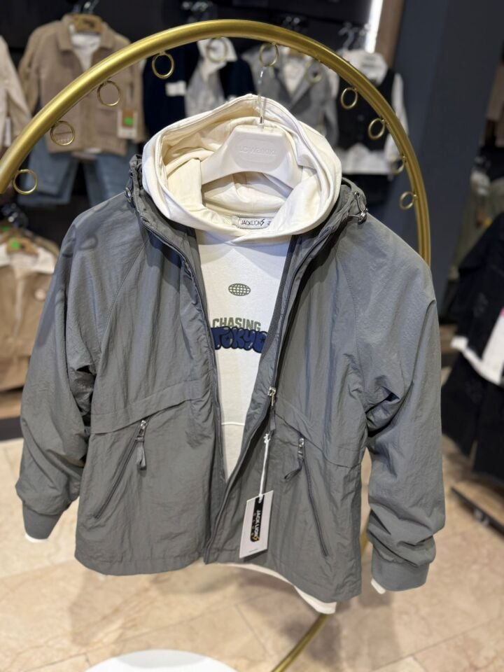 Kapüşonlu Fermuarlı Unisex Çocuk Yağmurluk Mont