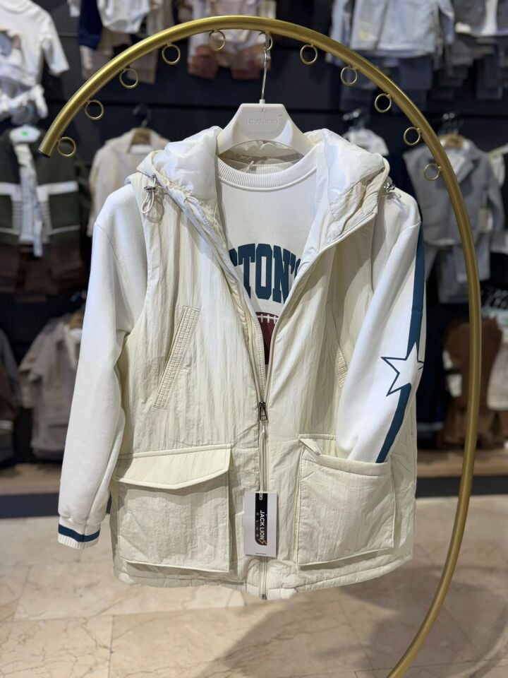 Kapüşonlu Fermuarlı Unisex Çocuk Yelek