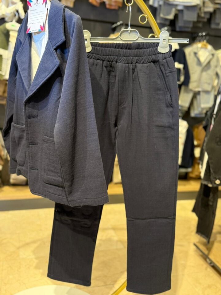Erkek Çocuk Ceket, Tişört, Sweatshirt ve Salaş Pantolon 4’lü Takım
