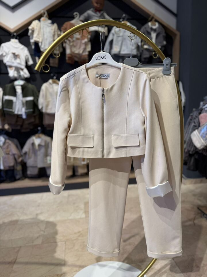 Kız Çocuk Ceketli Pantolon Takımı